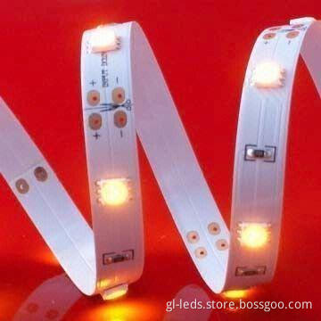 LED Strip with 12 or 24V DC Input Voltage and 3M Adhesive Tape Back